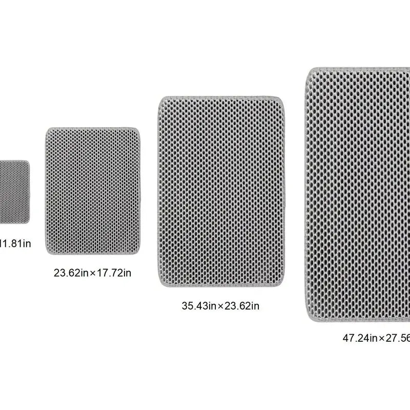 Extra Large Honeycomb Cat Litter Mat Trapper - Floor Protector for Floor Protection, Less Litter Spread