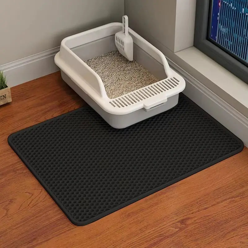 Extra Large Honeycomb Cat Litter Mat Trapper - Floor Protector for Floor Protection, Less Litter Spread