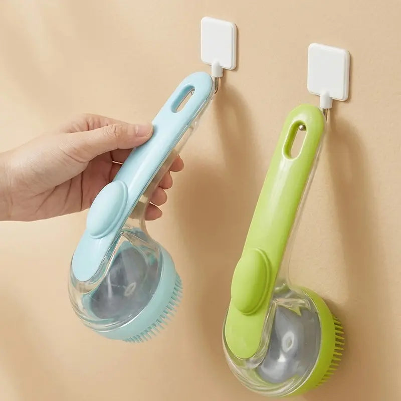2026 New Universal 2-In-1 Pet Bathing Deshedding Brush - Ergonomic Handle, Plastic Body, Built-In Shampoo Dispensing, 8In×3In×4In Massage Aid, Reduces Shedding, Boosts Blood Circulation for Dogs (Home Supplies)