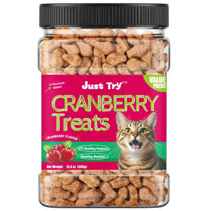 JUST TRY Feline Grass Treats Salmon Flavor Hairball Control Support, Crunchy Snacks, Cat Grass Treats for Indoor Cats 14.1 OZ #Sohochic