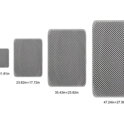 Extra Large Honeycomb Cat Litter Mat Trapper - Floor Protector for Floor Protection, Less Litter Spread