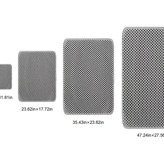 Extra Large Honeycomb Cat Litter Mat Trapper - Floor Protector for Floor Protection, Less Litter Spread