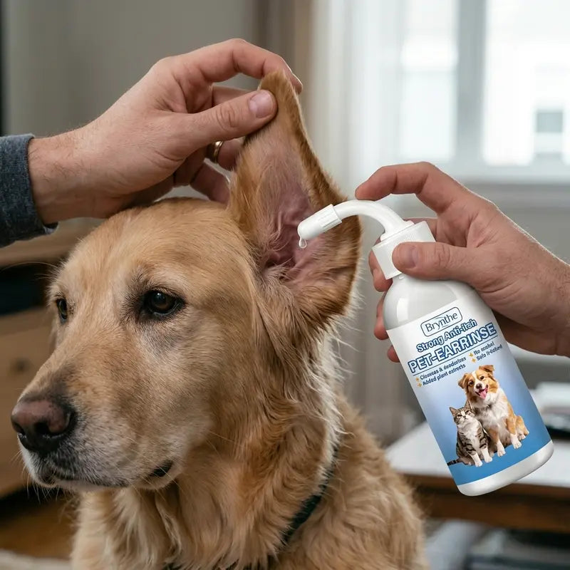 Safe Animal Ear Cleaner Spray for Dogs & Cats - Gentle