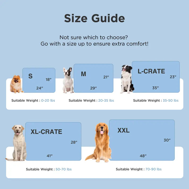 Bedsure Cooling Dog Thin Mat - Breathable & Stay Cool, Non-Slip & Easy to Clean