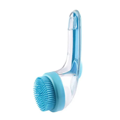 2026 New Universal 2-In-1 Pet Bathing Deshedding Brush - Ergonomic Handle, Plastic Body, Built-In Shampoo Dispensing, 8In×3In×4In Massage Aid, Reduces Shedding, Boosts Blood Circulation for Dogs (Home Supplies)